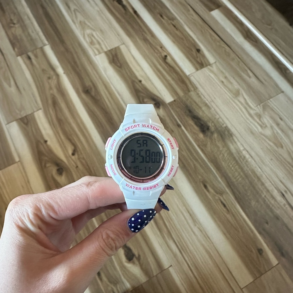 White Stainless Steel Watch